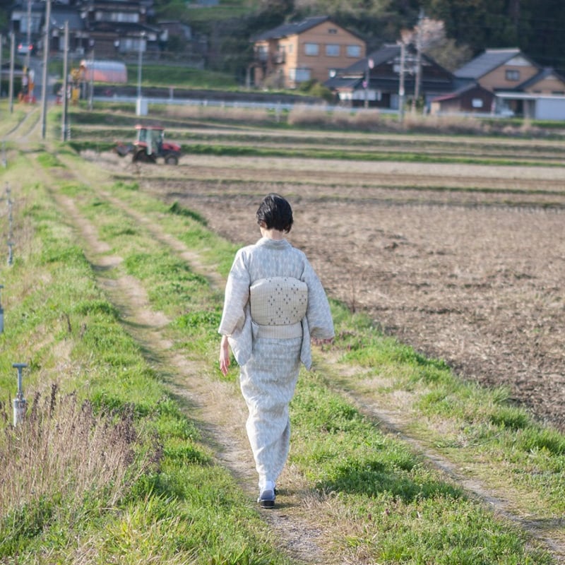 まつり対象商品 ］能登上布 八寸名古屋帯 / 無地 黄色 | 能登上布 公式