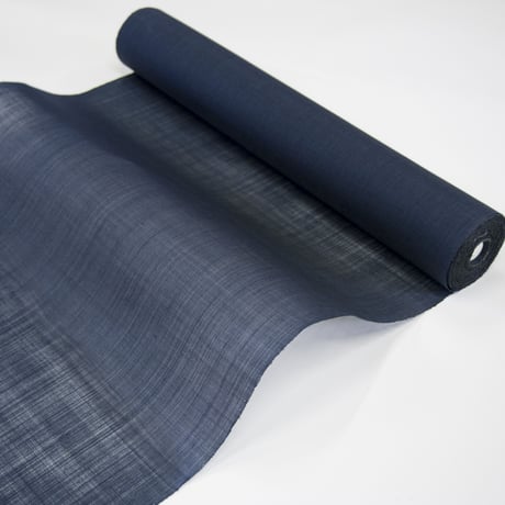 ［ まつり対象商品 ］能登上布  着物反物 / 色無地　濃紺
