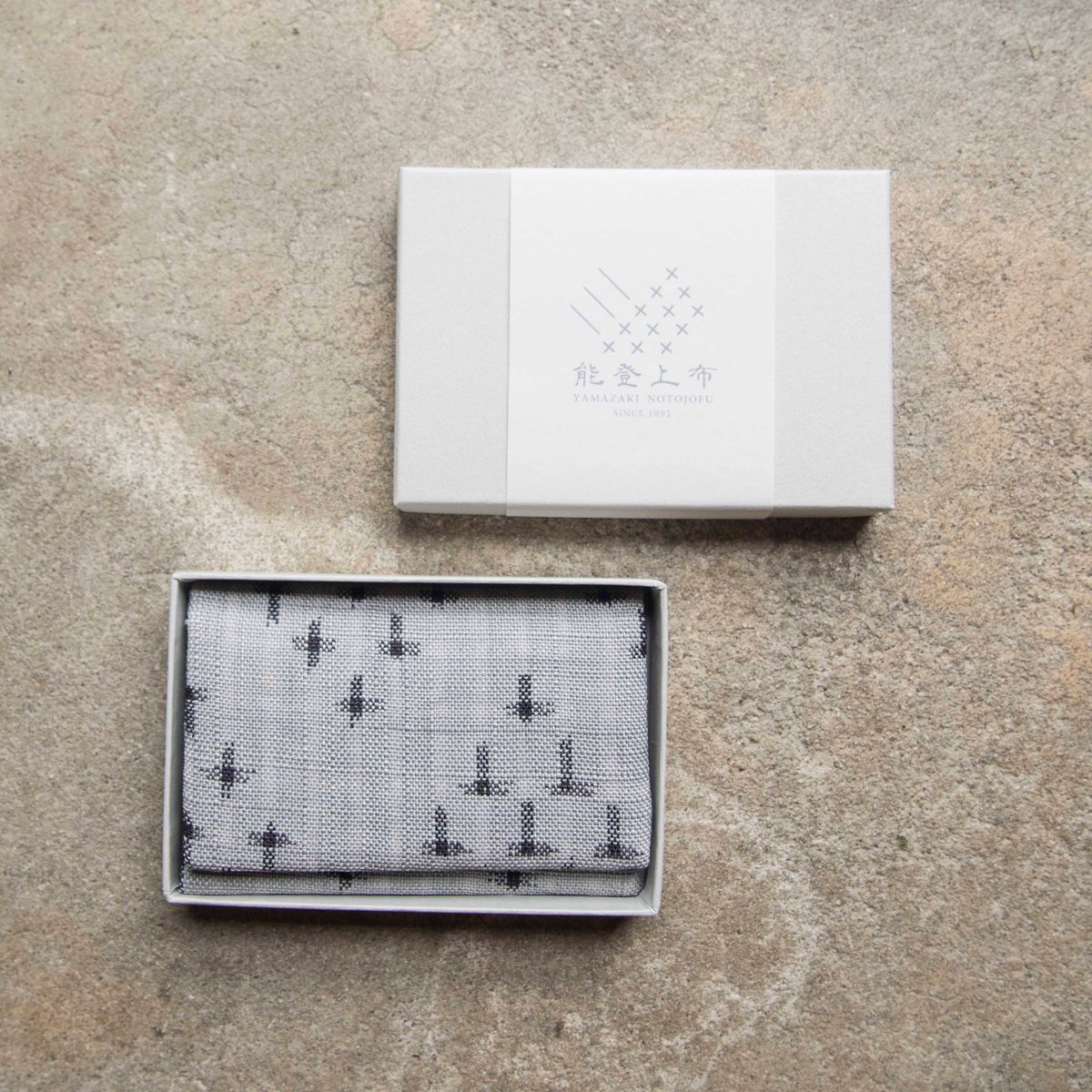 名刺入れ / 帯地 / 絣 生成 | 能登上布 公式ONLINE STORE