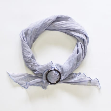 スカーフ / 雨絣　薄青紫