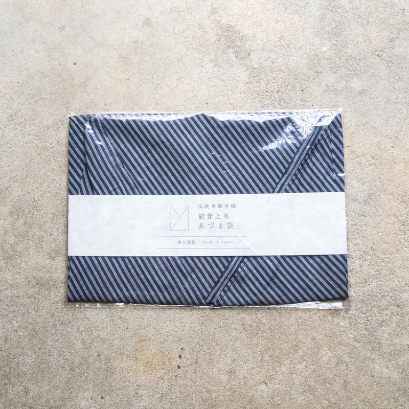 あづま袋 / 万筋 縞 薄黄緑 | 能登上布 公式ONLINE STORE