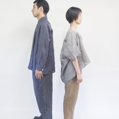 〔凛装〕 作務衣パンツ / 無地　茶