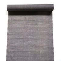 【 織元在庫品 】能登上布  着物反物 / 万筋　灰