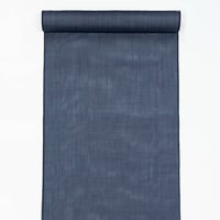 ［ まつり対象商品 ］能登上布  着物反物 / 万筋　濃紺