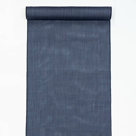 ［ まつり対象商品 ］能登上布  着物反物 / 万筋　濃紺