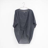 〔凛装〕 貫頭衣プルオーバー / 無地　墨黒