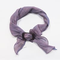 スカーフ / 万筋 縞　渋紫