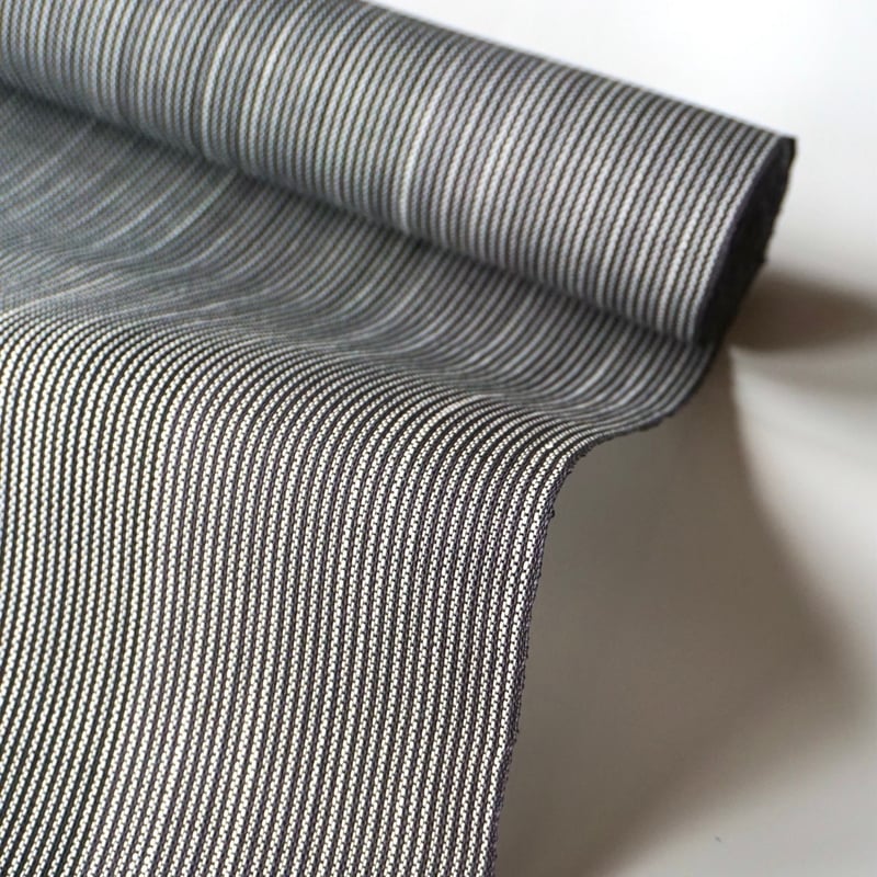 まつり対象商品 ］能登上布 八寸名古屋帯 / 万筋 黒 | 能登上布 公式