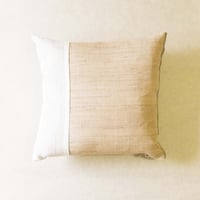 クッション 組布　中 / 生平 縞　生成