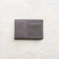 名刺入れ 折縞 / 着尺地 / 無地　焦茶