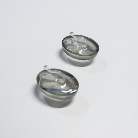 イヤリング・ピアス　浮布〔clear cloth 〕/ [ 色柄形おまかせ ]