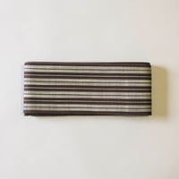 能登上布  角帯 / 親子縞  茶