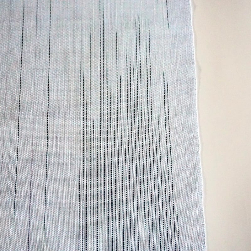 ★夏物　矢羽模様の能登上布　m4324 反物 能登上布 灰桜 | 野の草