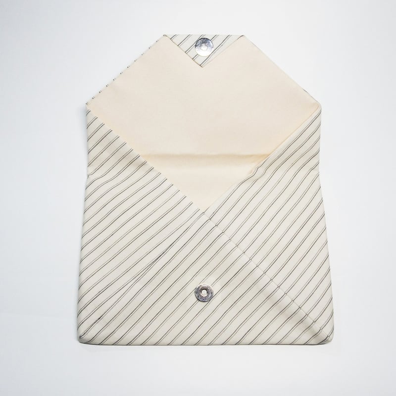 数寄屋袋 / 縞 白 | 能登上布 公式ONLINE STORE