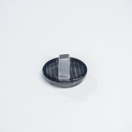 帯留　浮布〔clear cloth 〕/  楕円  縞　黒