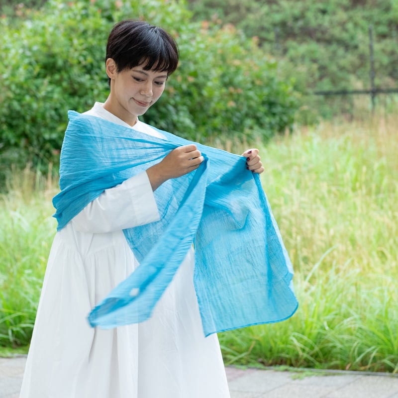 ストール / 無地 墨紺 / XL | 能登上布 公式ONLINE STORE