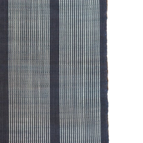 ［ まつり対象商品 ］能登上布   八寸名古屋帯  / 万筋太縞　紺