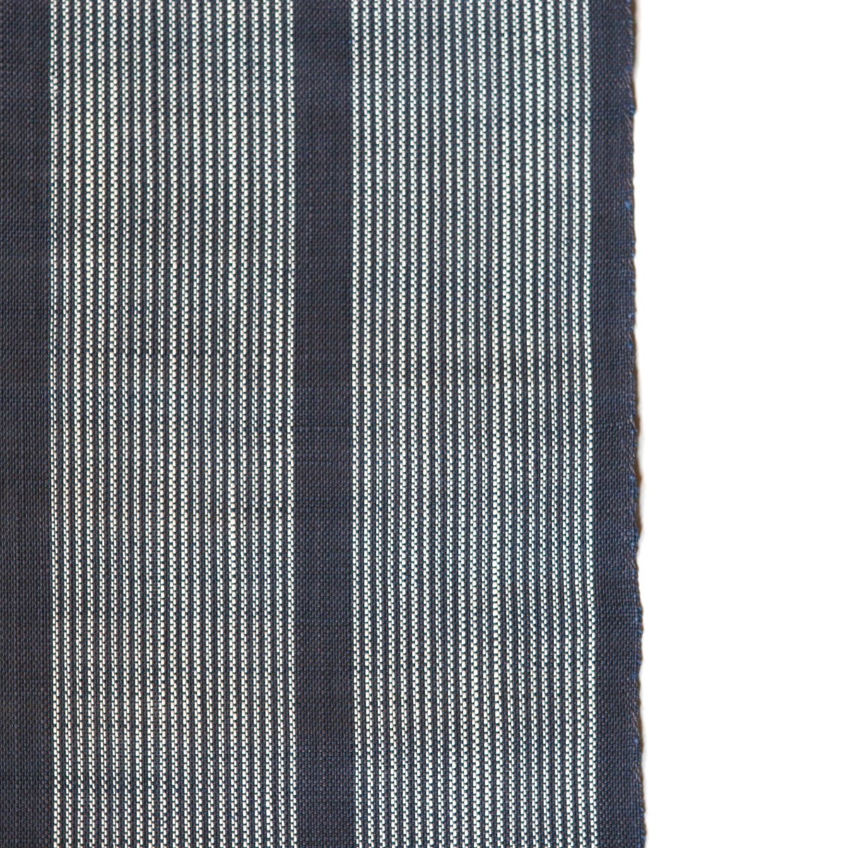 まつり対象商品 ］能登上布 八寸名古屋帯 / 万筋太縞 紺 | 能登上布
