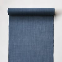 ［ まつり対象商品 ］能登上布  着物反物 / 万筋　淡紺