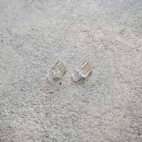 イヤリング・ピアス　浮布〔clear cloth 〕/ [ 色柄形おまかせ ]