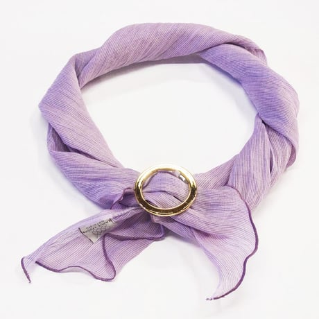 スカーフ / 万筋 縞　若紫