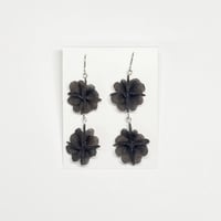 ピアス　コハナ / 2連 / 焦げ茶