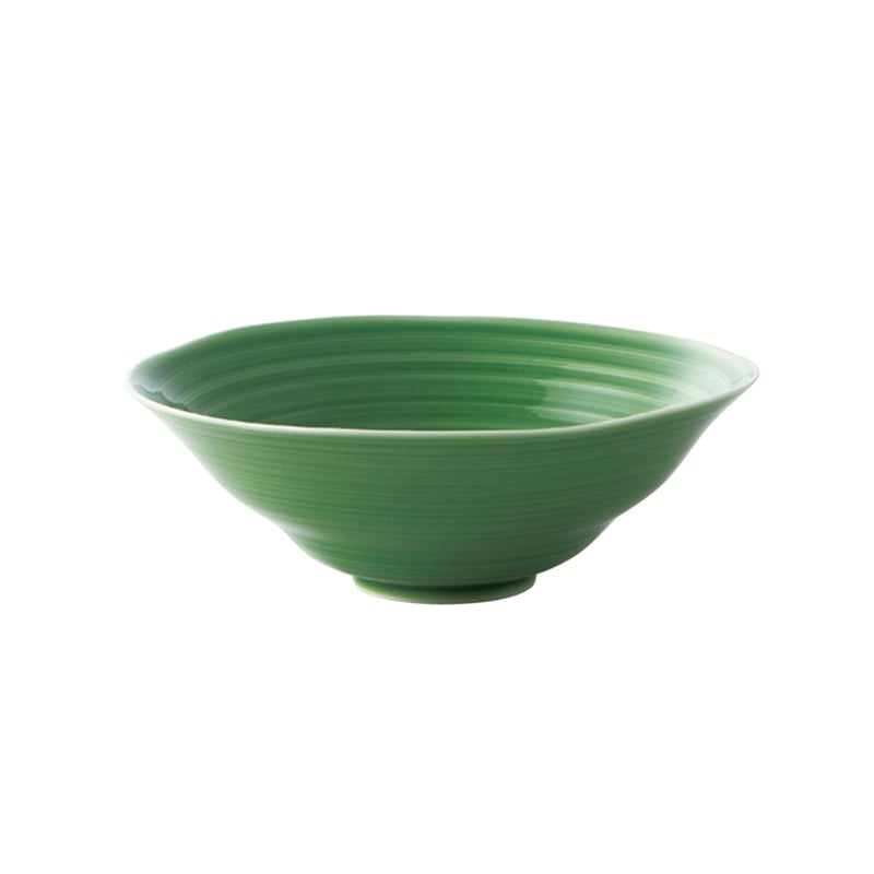 櫛目 16.5煮物鉢 緑釉 裏印あり M05503 | 小田陶器オンラインストア