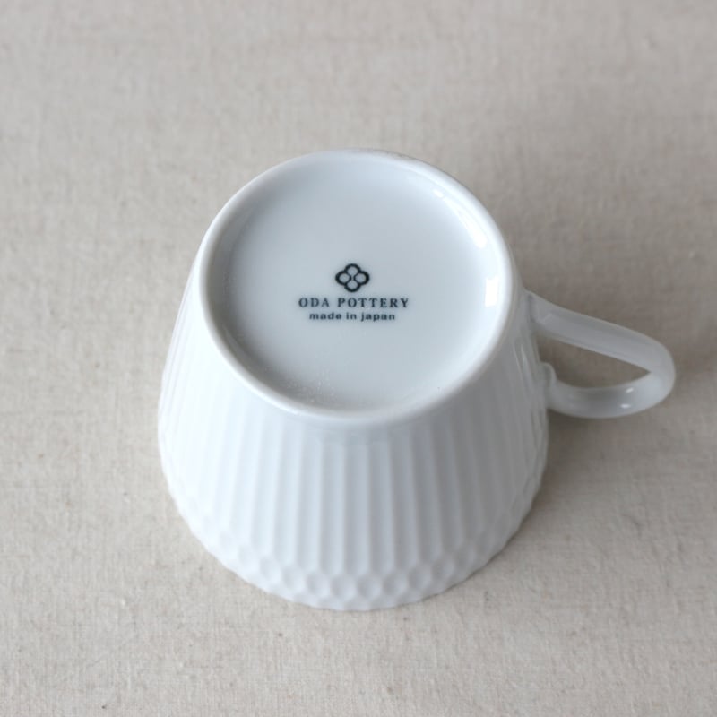 さざなみ 8.5カフェカップ 白 M47301 | 小田陶器オンラインストア