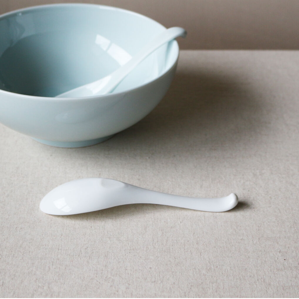 街中華 レンゲ 白 P46401 | 小田陶器オンラインストア