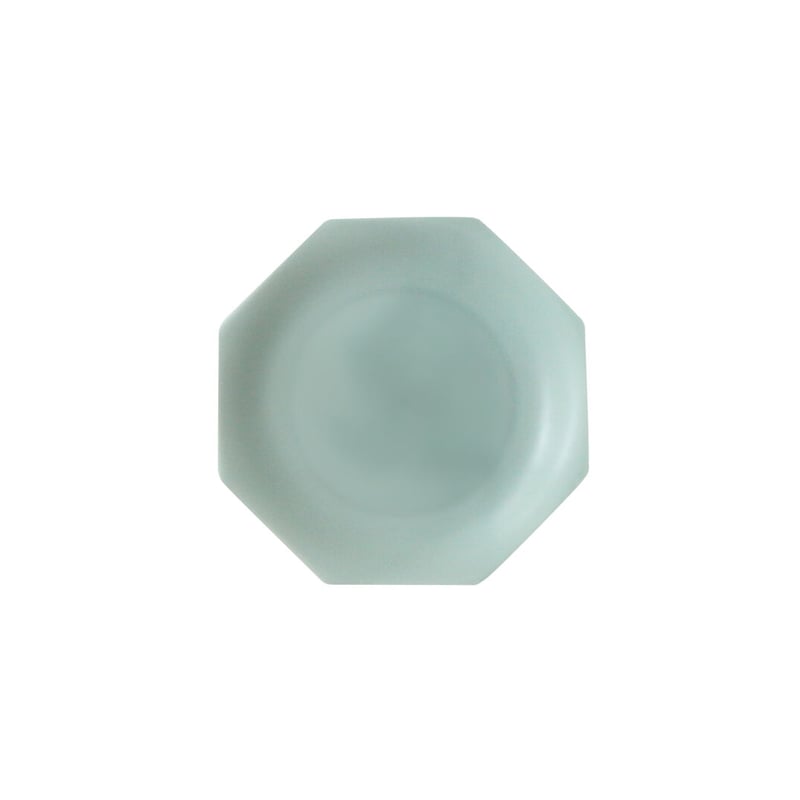 meimei-ware 16.5取皿 八角（青磁マット） M44204 | 小田陶器