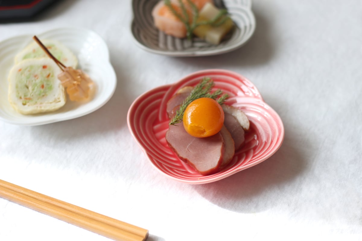 結 9豆皿 赤 P40902 | 小田陶器オンラインストア