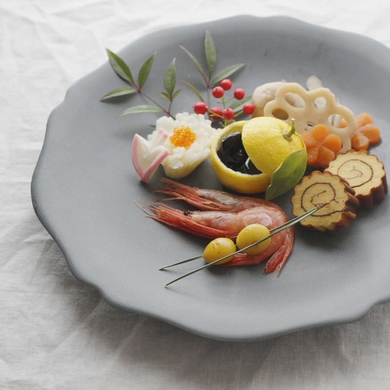 稲嶺盛吉 黒真珠 大皿