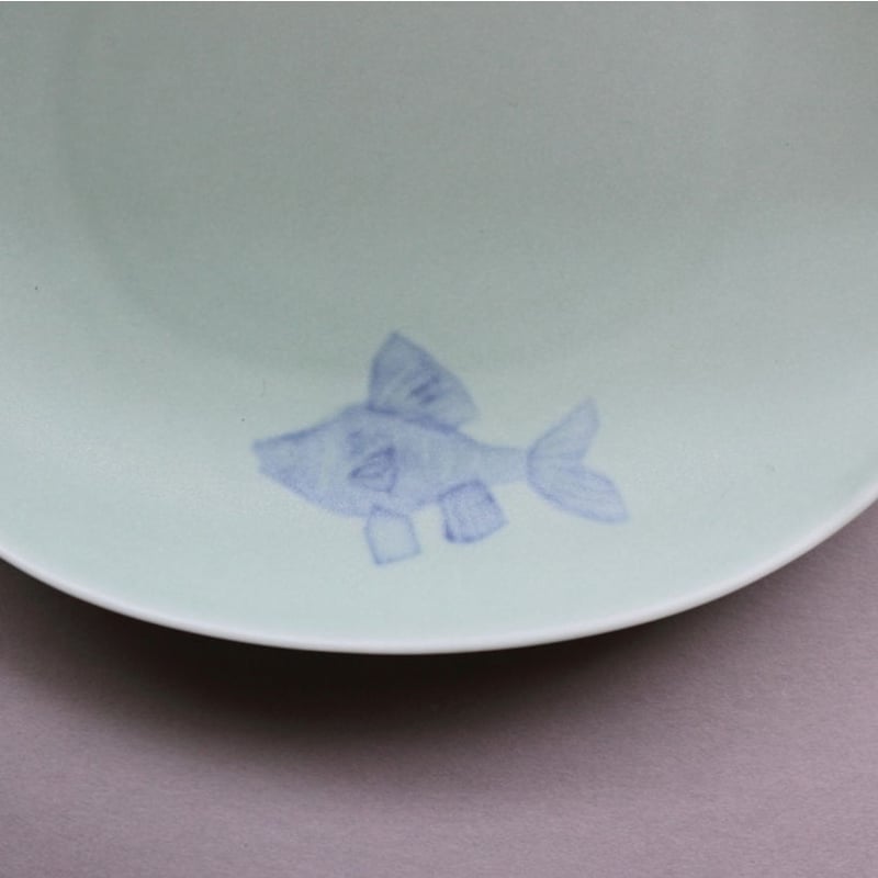 1点モノ】変形五角15小皿 青磁色マット（タナゴ） | 小田陶器