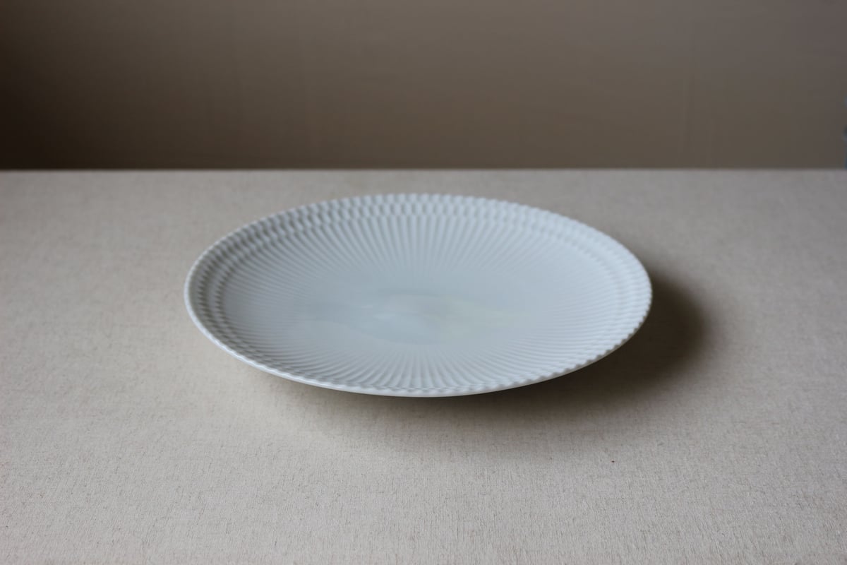 さざなみ 24皿 白 M43801 | 小田陶器オンラインストア さざなみ 24皿 白 M43801 | 小田陶器オンラインストア