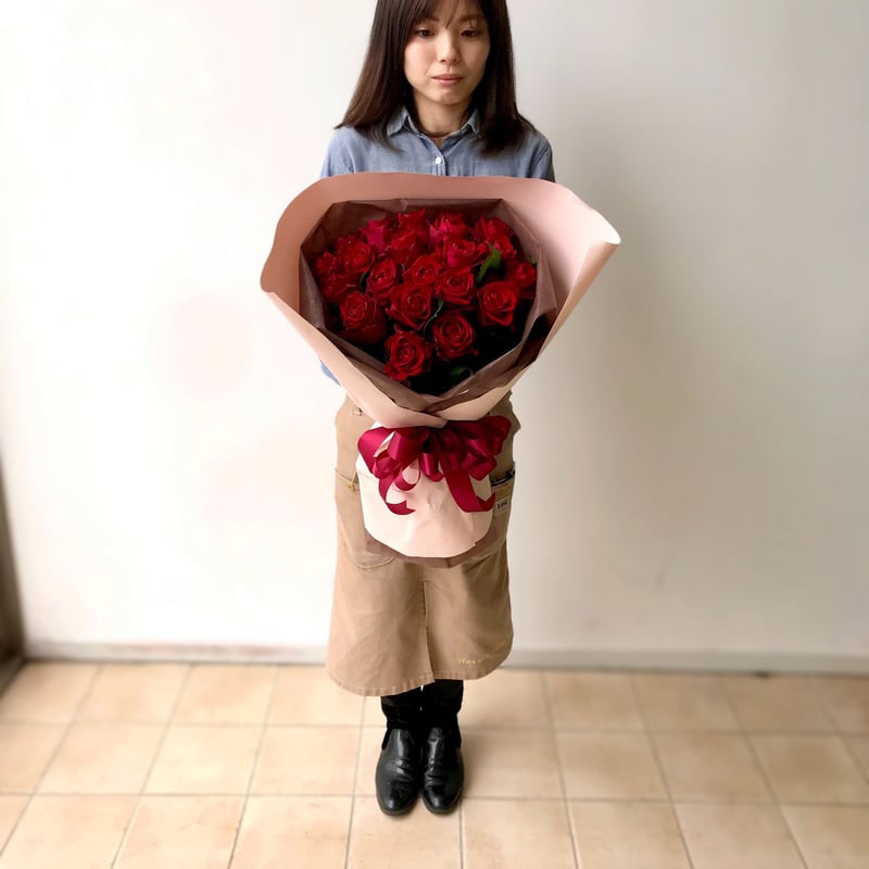 Rose Bouquet 21本 ～あなただけに尽くします～ | 花屋 ゆず花