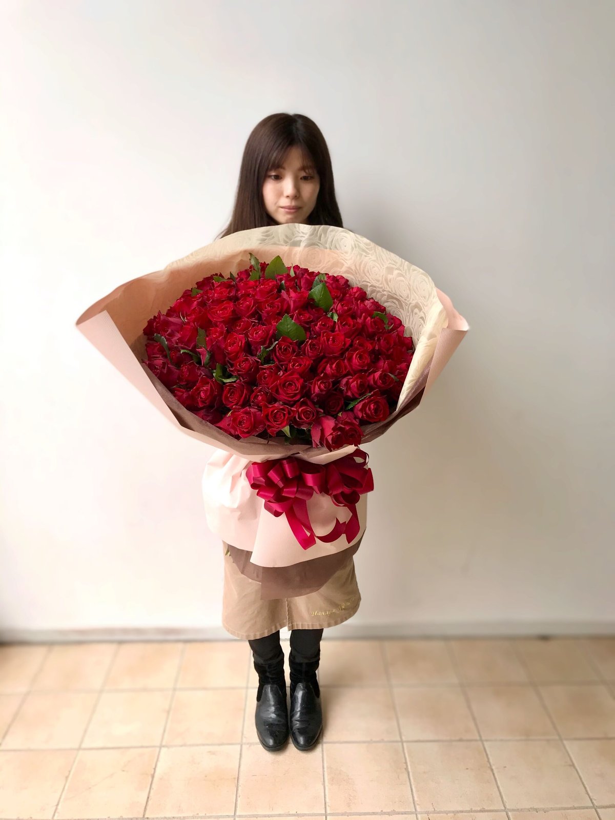 Rose Bouquet 108本 ～結婚して下さい～ | 花屋 ゆず花