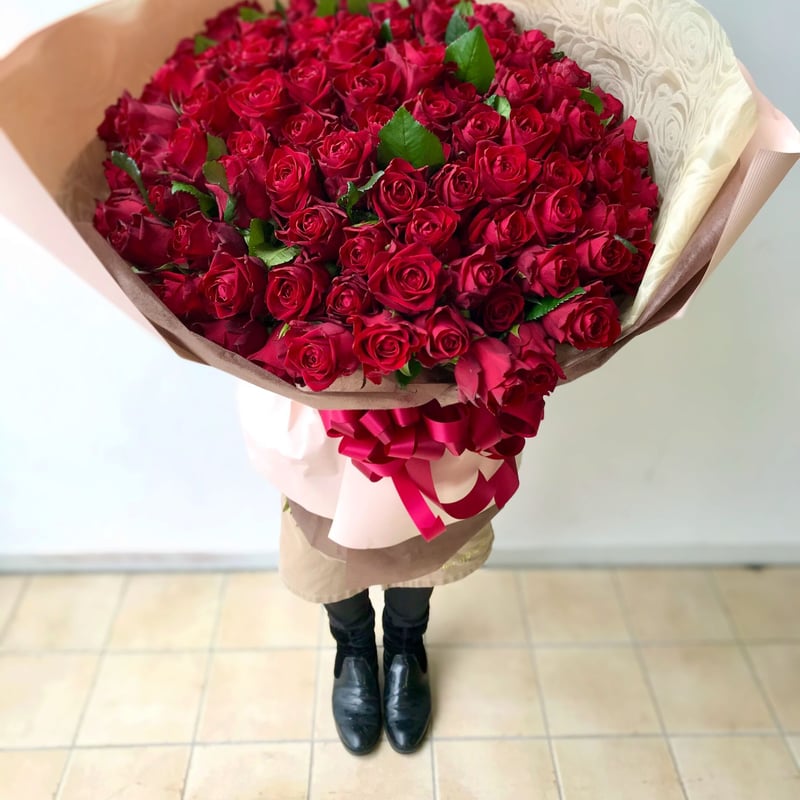 Rose Bouquet 108本 ～結婚して下さい～ | 花屋 ゆず花