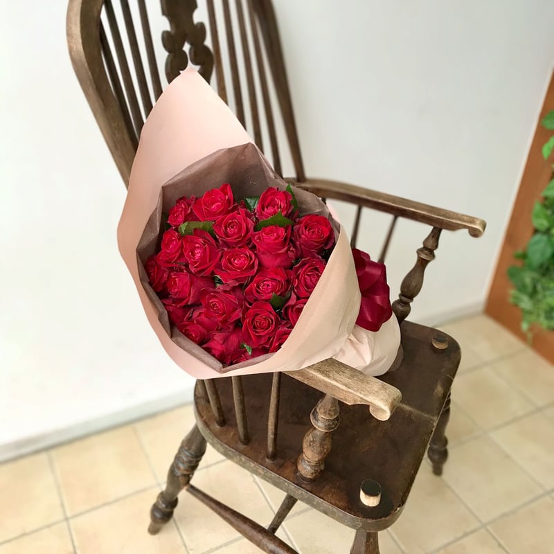 Rose Bouquet 21本 ～あなただけに尽くします～ | 花屋 ゆず花