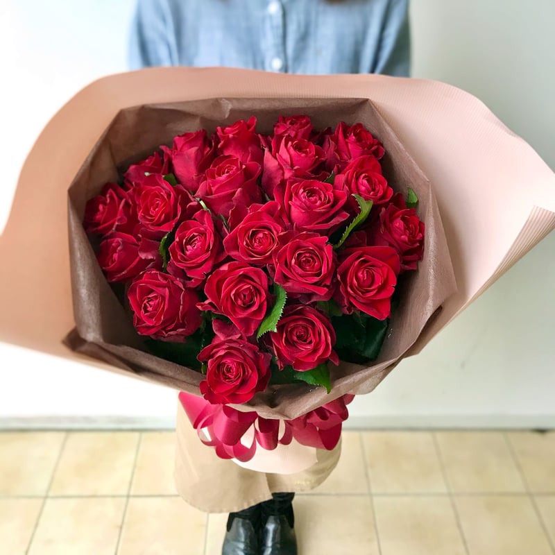Rose Bouquet 21本 ～あなただけに尽くします～ | 花屋 ゆず花