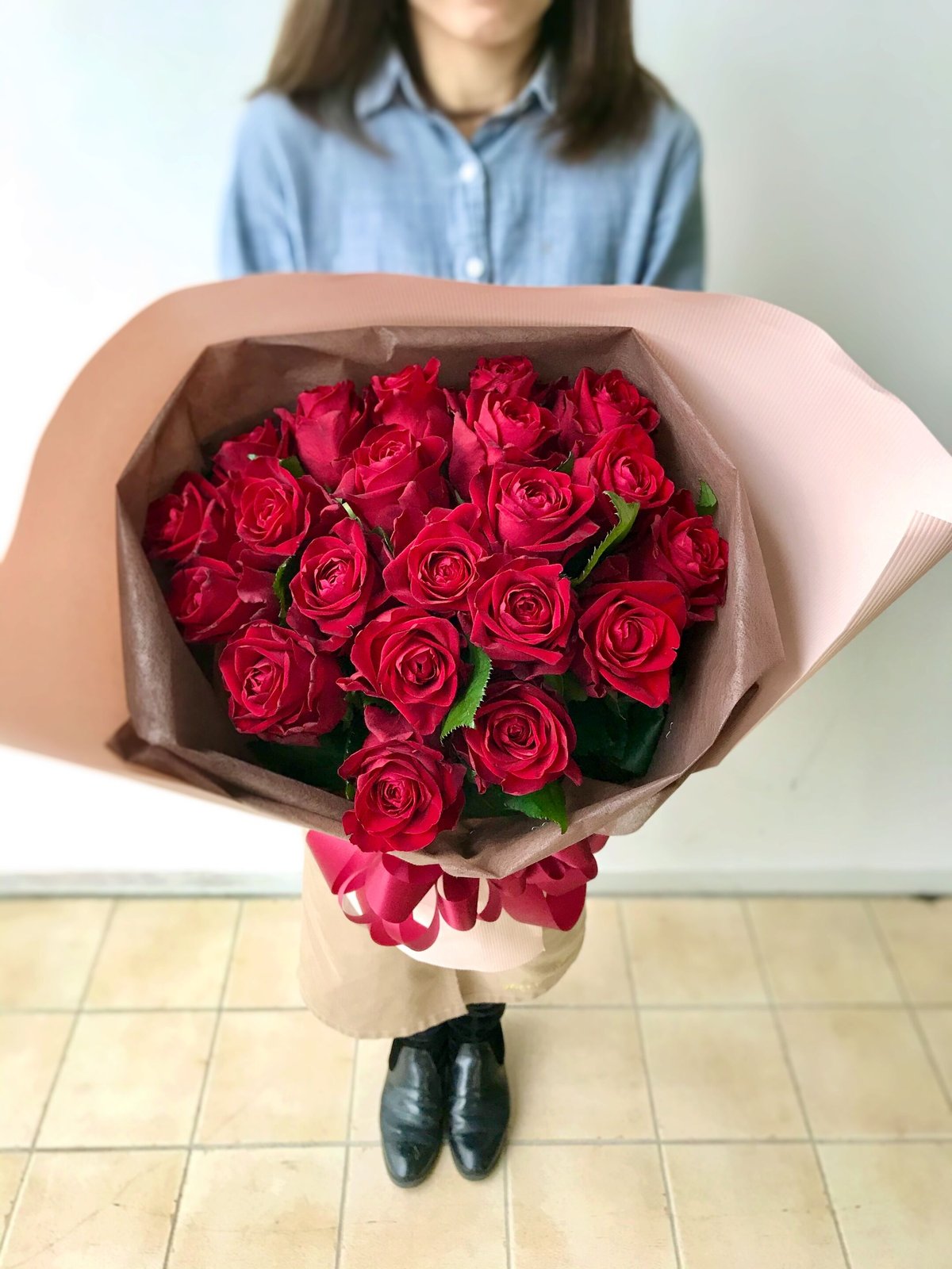 Rose Bouquet 21本 ～あなただけに尽くします～ | 花屋 ゆず花