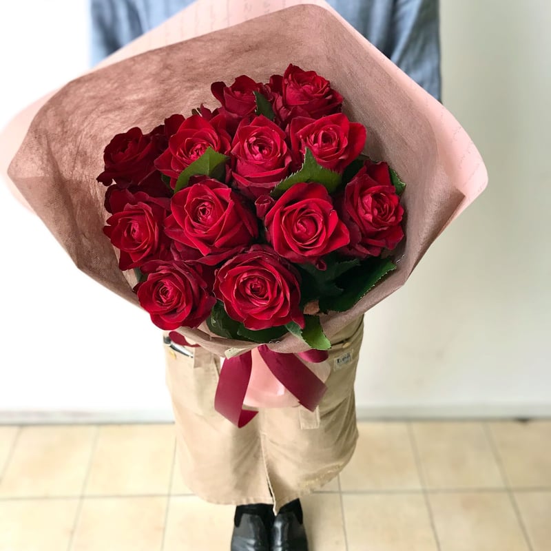 Rose Bouuet 12本 ～日ごとに愛が強くなる～ | 花屋 ゆず花 