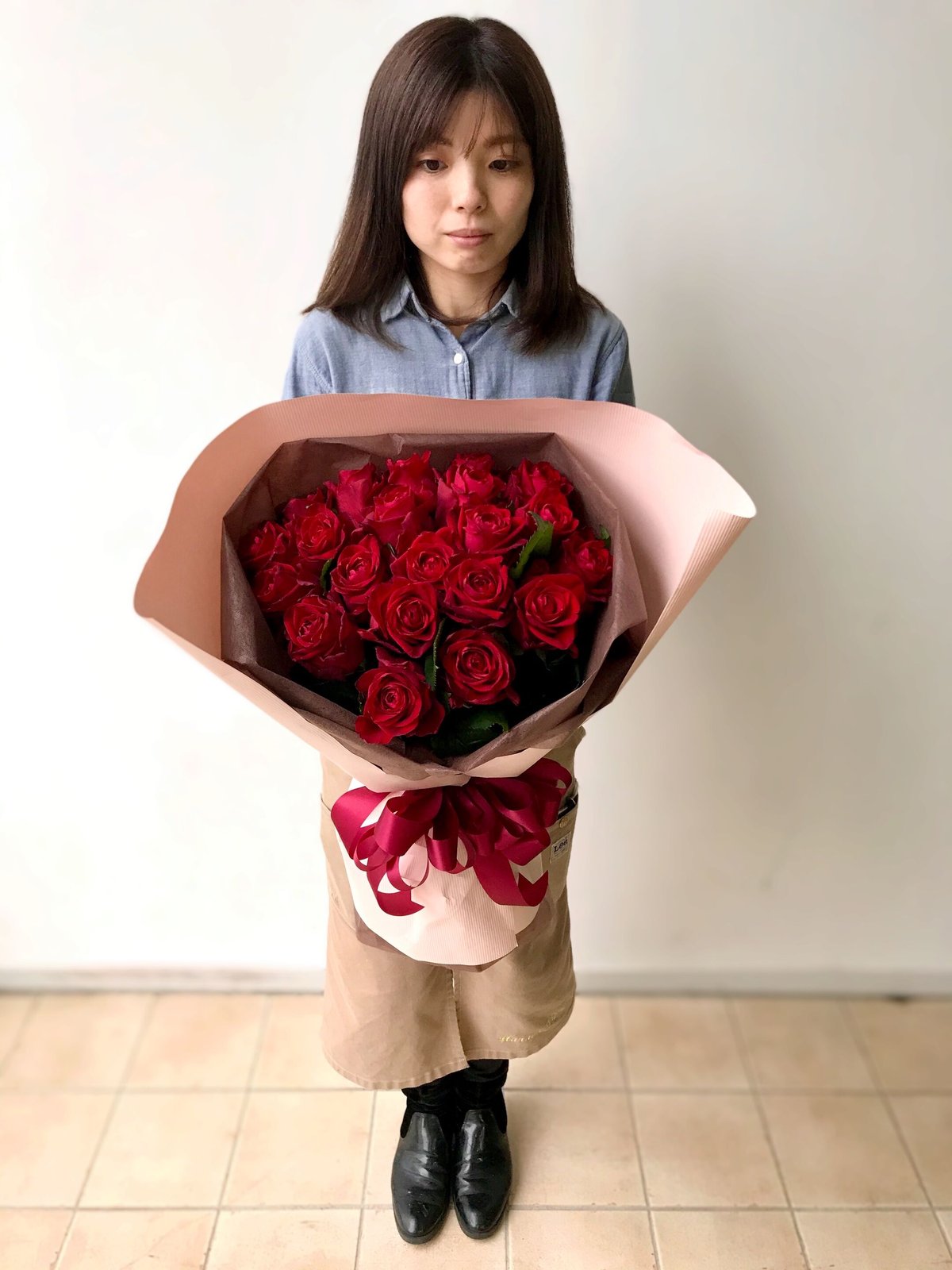 Rose Bouquet 21本 ～あなただけに尽くします～ | 花屋 ゆず花 