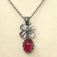 ヴィンテージスワロフスキーネックレス（カラー：ルビーカラー）