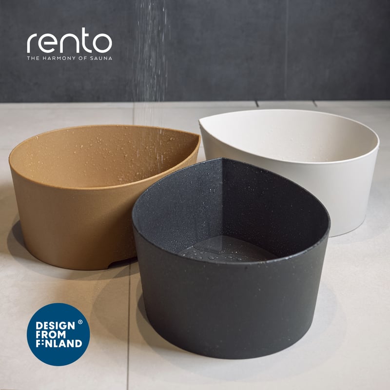 ピサラシリーズ 洗面器 ホワイト | Metos Sauna Soppi