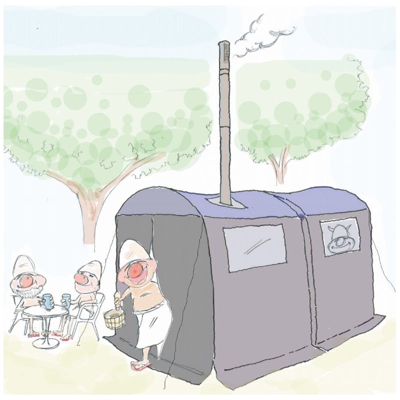 テントサウナ ICOYA(2連) | Metos Sauna Soppi