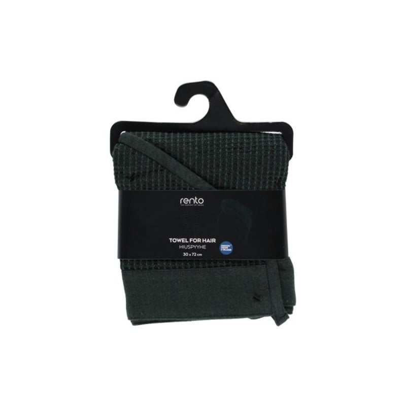 rento ｹﾝﾉ ﾍｱﾀｵﾙ ﾌﾞﾗｯｸﾀﾞｰｸｸﾞﾘｰﾝ 621632 | Metos S