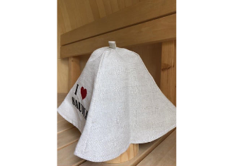 サウナハット 【アイラブサウナ】 リネン | Metos Sauna Soppi