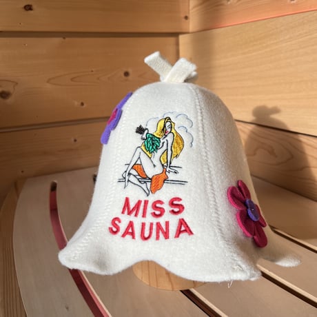 サウナハット【MISS SAUNA】　フェルト