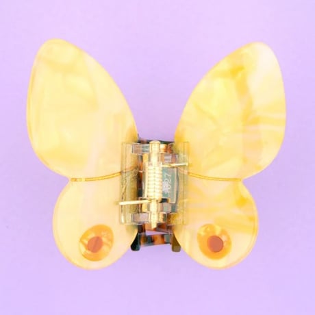 CoucouSuzette/イエローバタフライクリップ「送料無料」