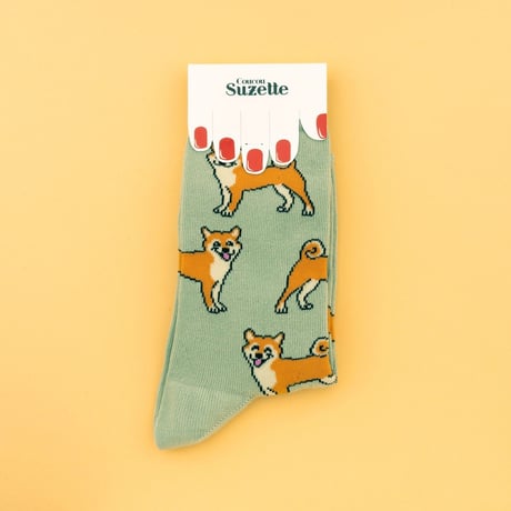 【再入荷】CoucouSuzette/柴犬ソックス【送料無料】